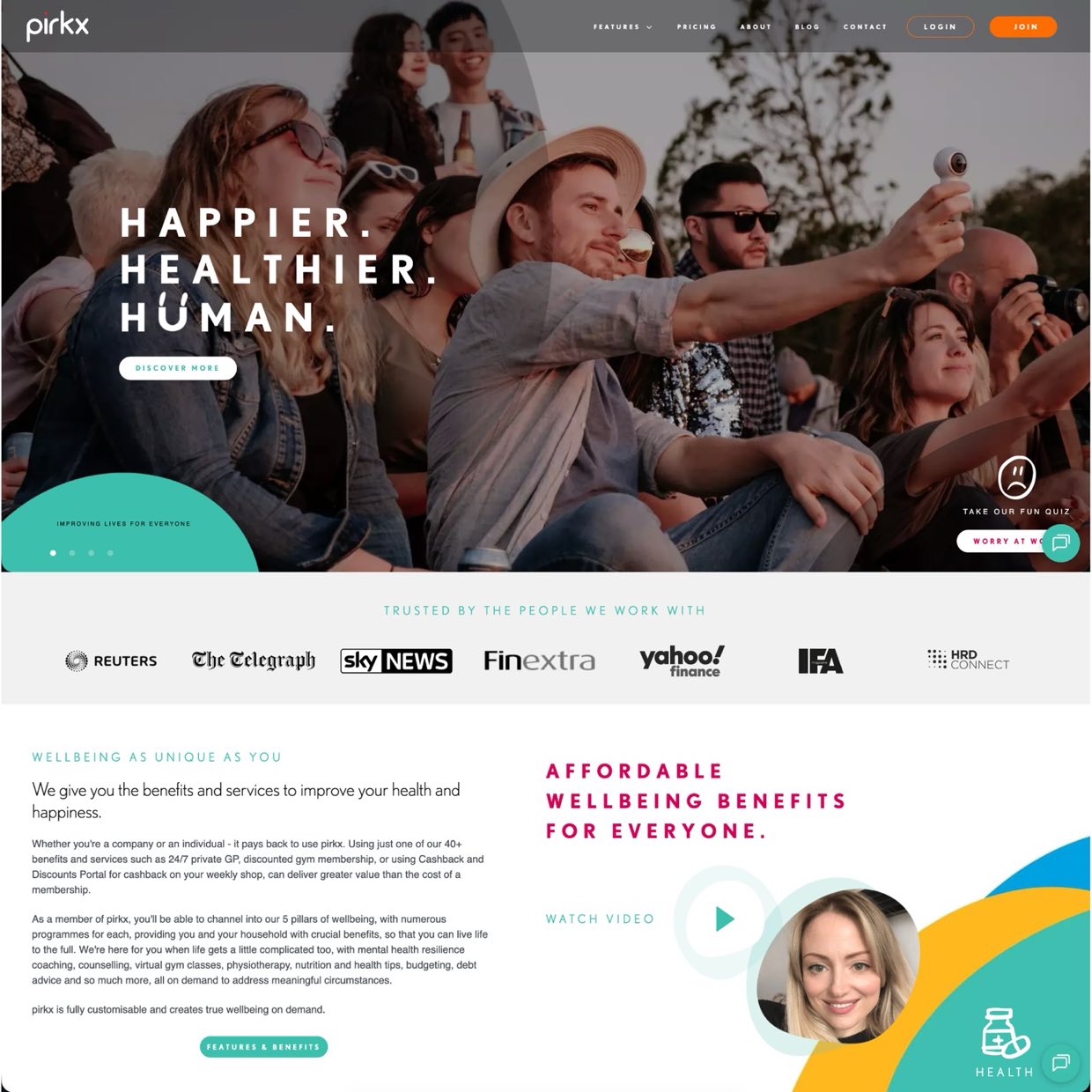 Pirkx website designed and built by Claudreck